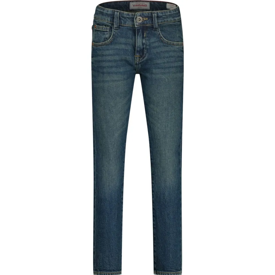 Vingino waist slim fit jeans dark blue denim, foto 2