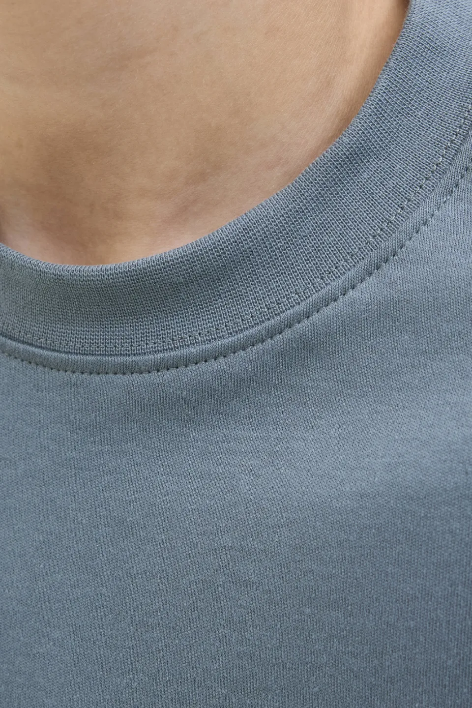 Jack & Jones junior T-shirt grijsblauw effen, foto 6