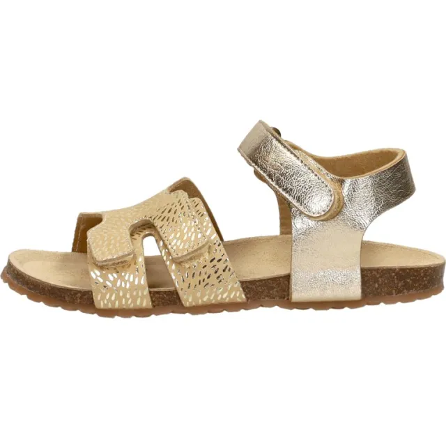 Keq platte sandalen goudkleur, foto 2
