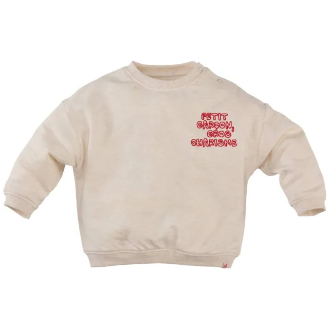Z8 newborn sweater met tekst - zand, foto 2