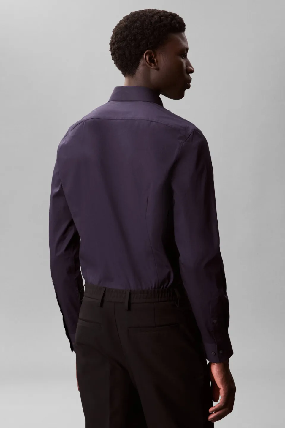 Calvin Klein slim zakelijk overhemd donkerblauw night sky, foto 3