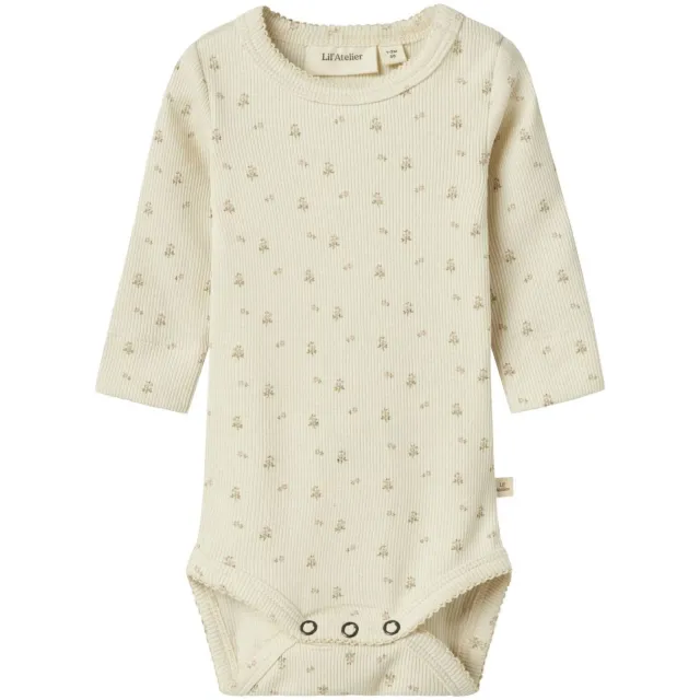 Lil' Atelier BABY romper NBFGAGO ecru/roze, foto 2