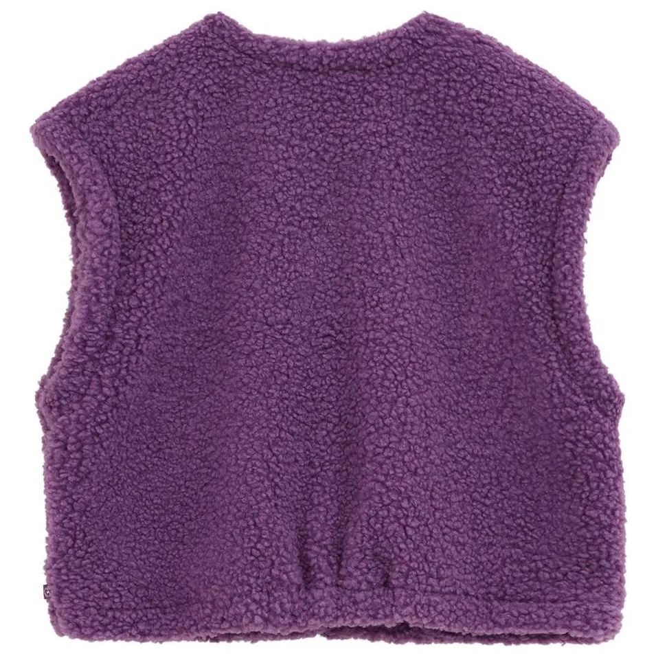 WE Fashion teddy gilet met zebraprint - paars, foto 4