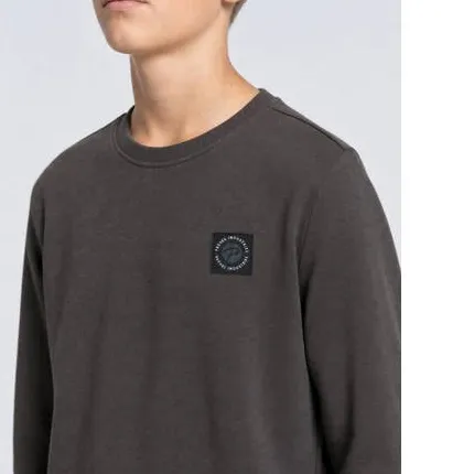 Petrol Industries katoenen sweater met logo - antraciet, foto 4