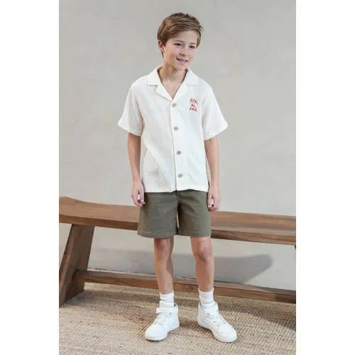 Like Flo casual korte broek armygroen armygroen/donkergroen, foto 4