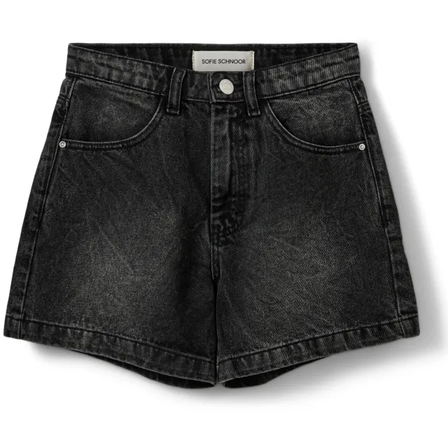 Sofie Schnoor high waist denim short zwart Black denim