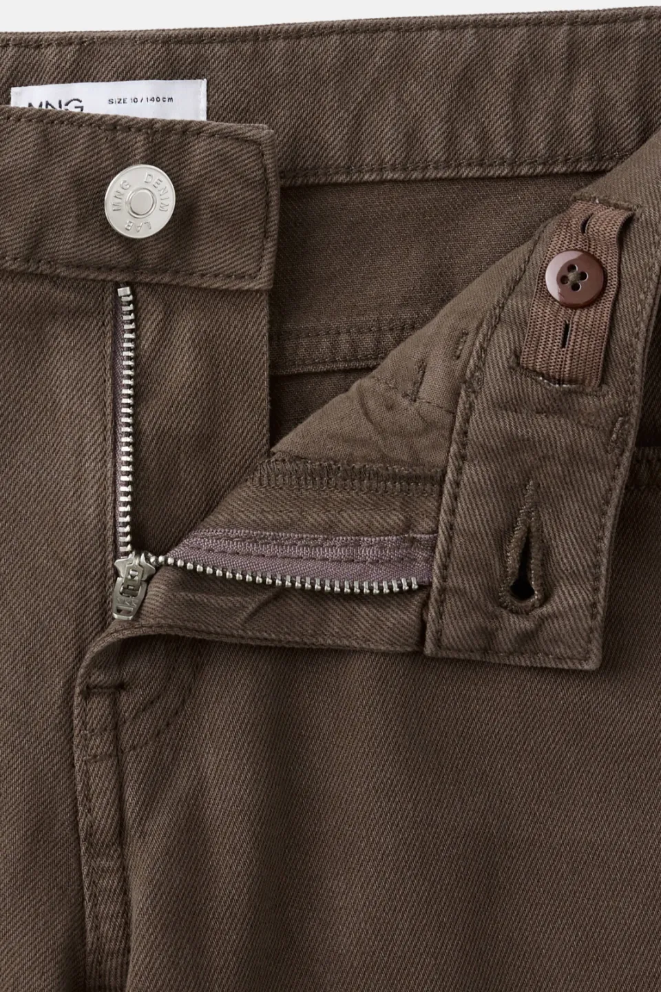 Mango Kids straight leg jeans - bruin, foto 3
