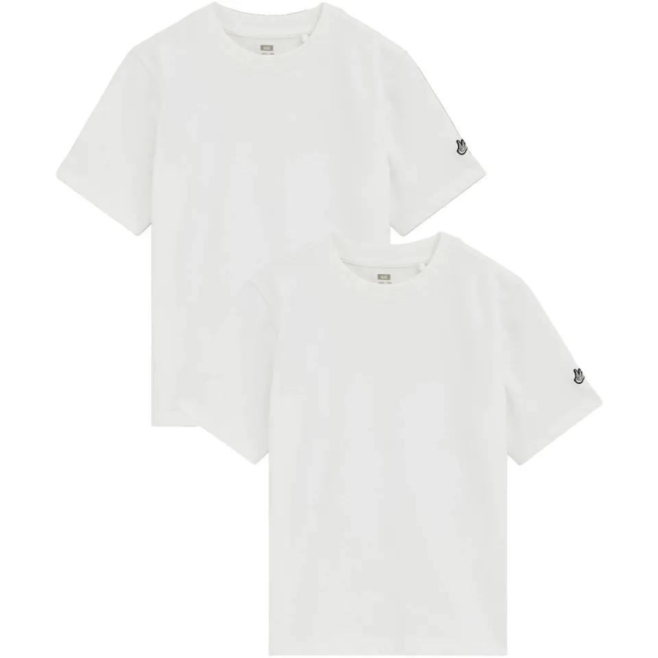 WE Fashion T-shirt wit set van 2, foto 2