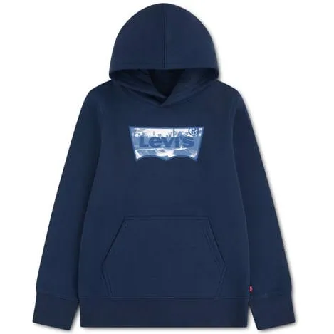 Levi's Kids hoodie met tekst - donkerblauw Sweater Tekst