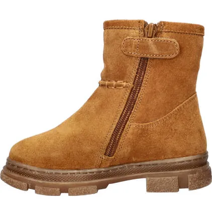 Nelson Kids suède enkelboots cognac, foto 4