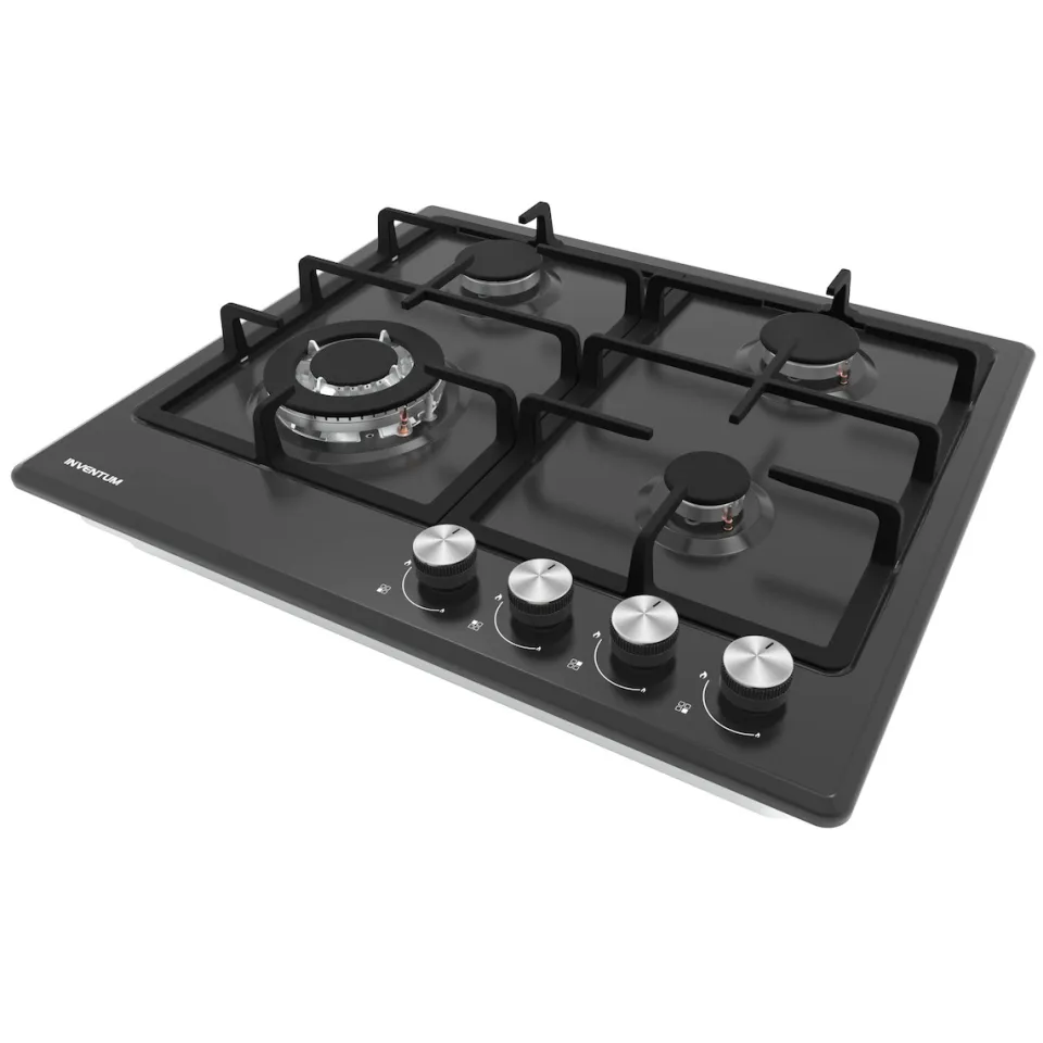 Inventum IKG6024WGZWA gaskookplaat zwart, foto 2