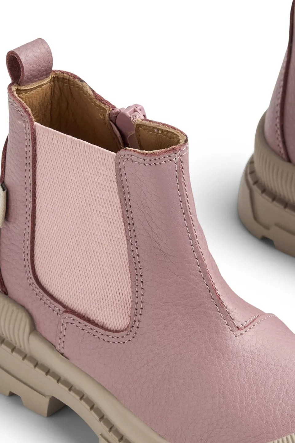 Wheat leren enkelboots - roze Pink
