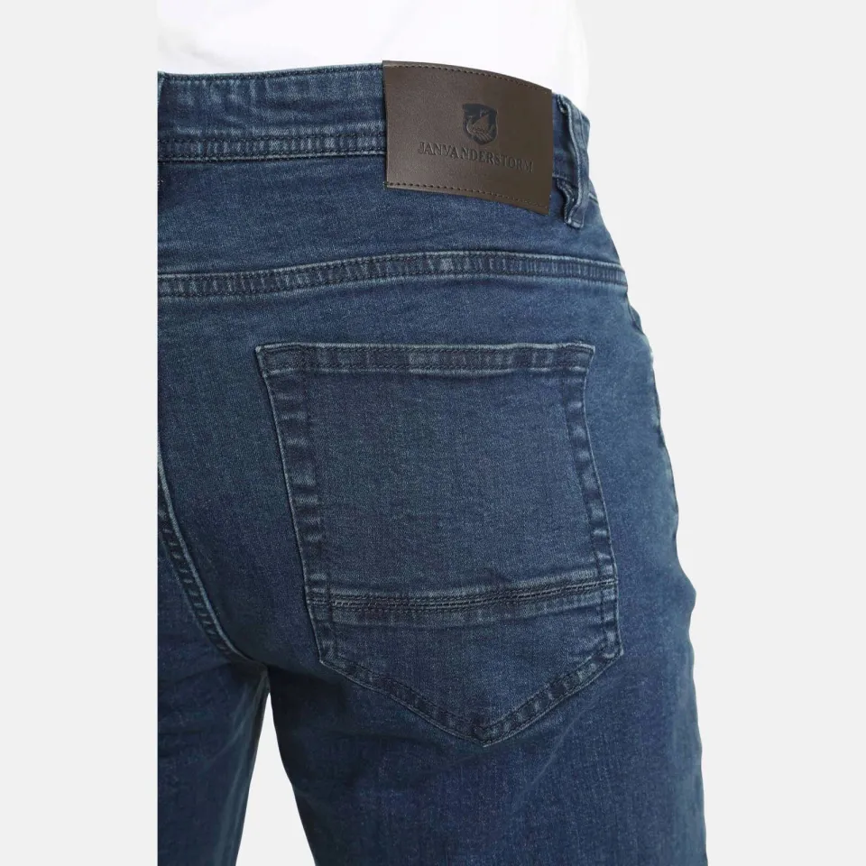 Jan Vanderstorm loose fit jeans Plus Size ALMIN dark denim, foto 4