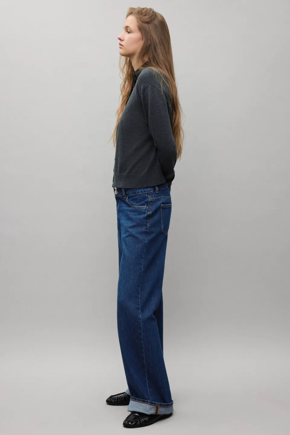 Mango TEEN straight leg jeans - changeant blauw, foto 3