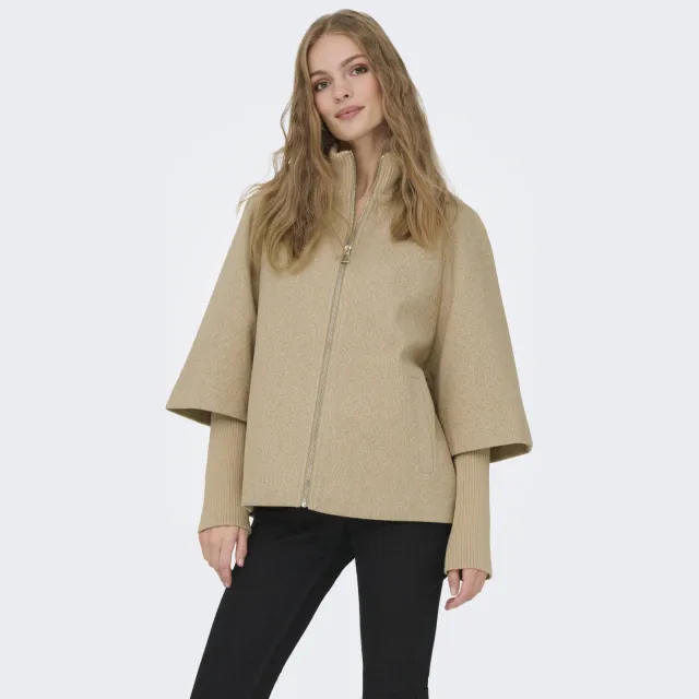 JDY Memory korte jas beige
