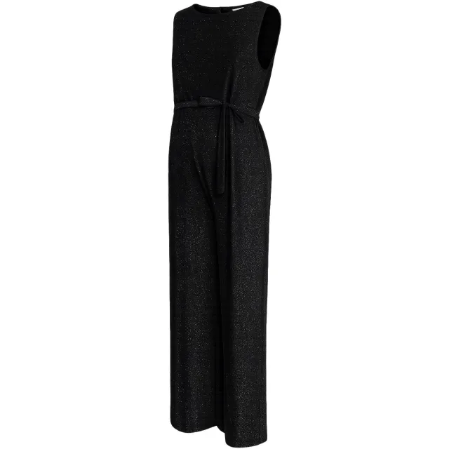 Mamalicious zwangerschapsjumpsuit met ceintuur zwart