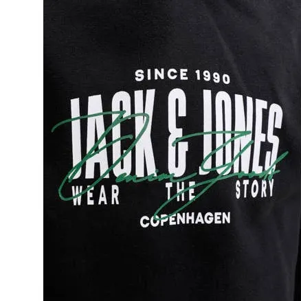 Jack & Jones JUNIOR hoodie met logo - zwart, foto 6