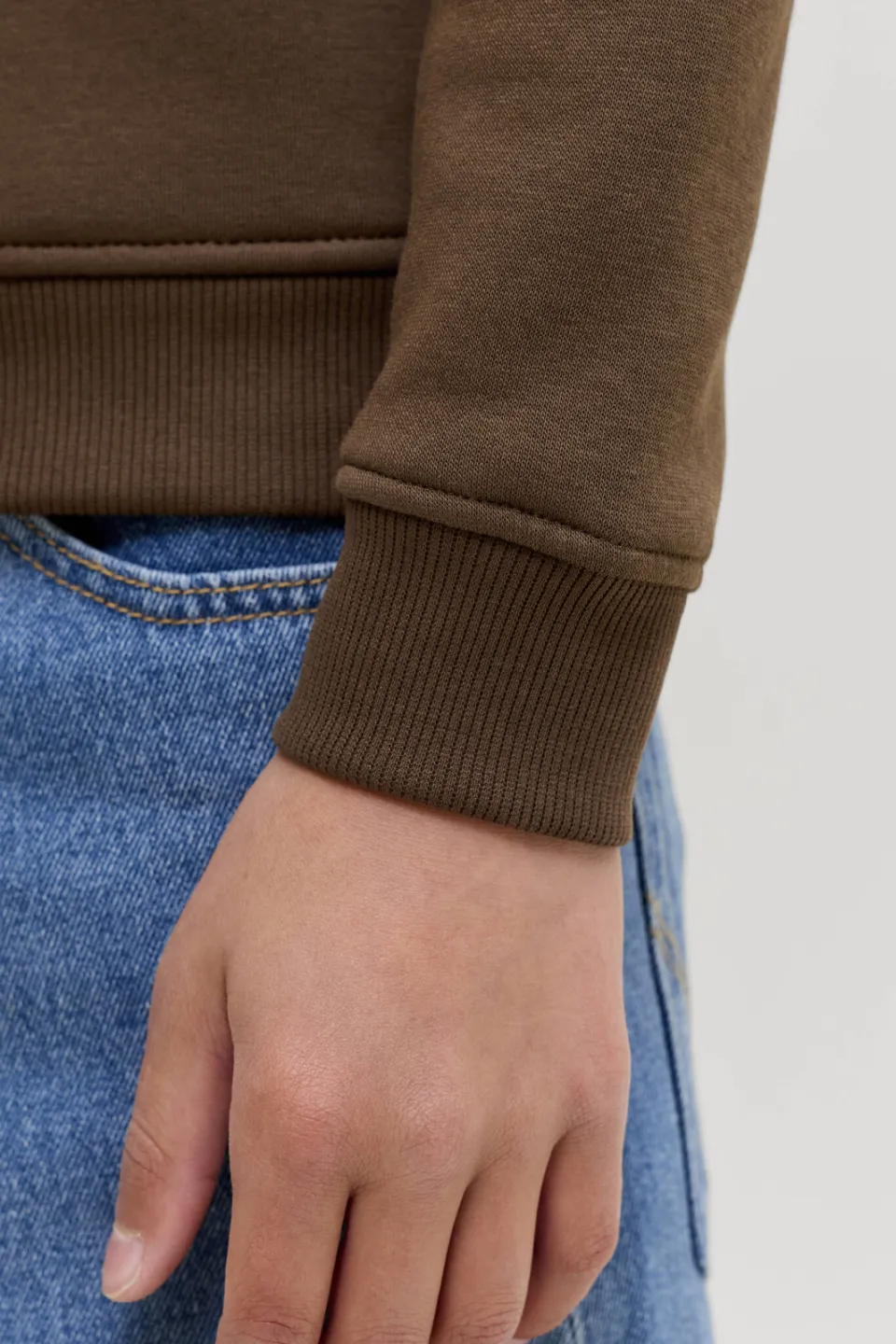 Jack & Jones JUNIOR sweater met logo - donkerbruin, foto 6