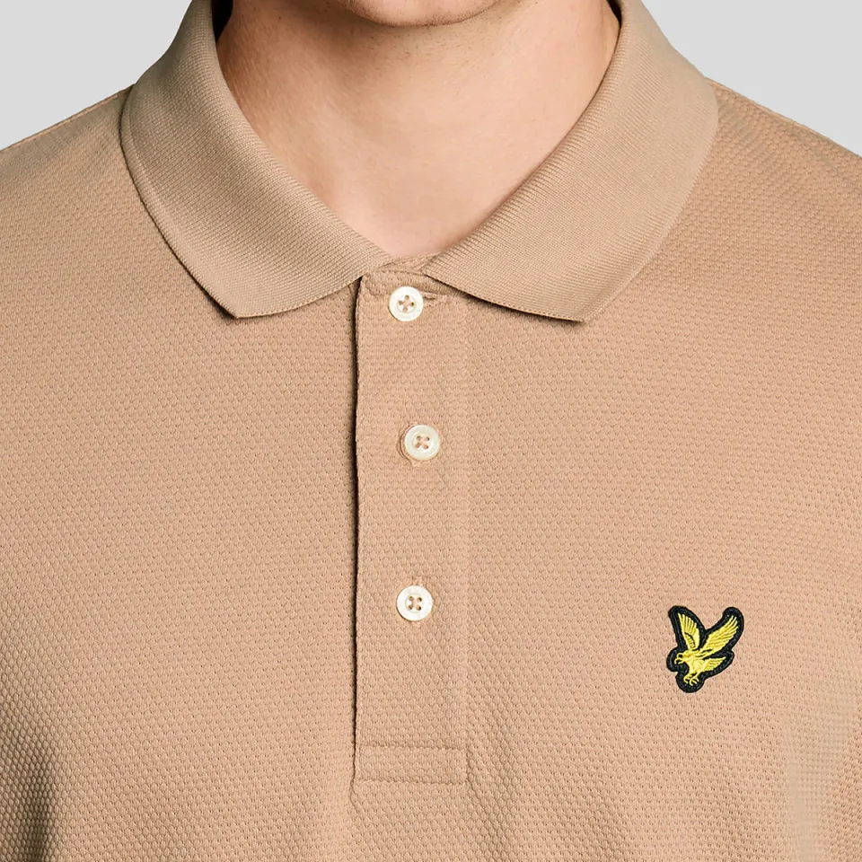 Lyle & Scott regular polo camel, foto 5