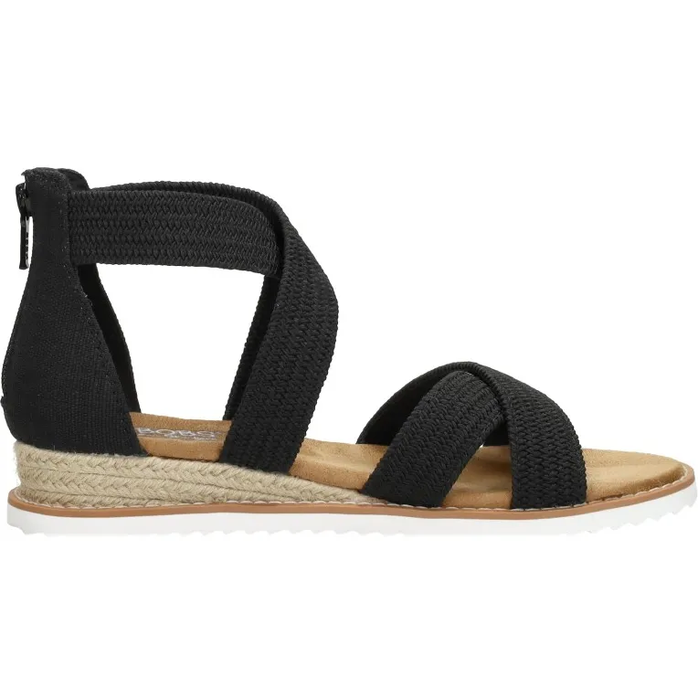 Skechers Bobs Desert Kiss sandalen zwart