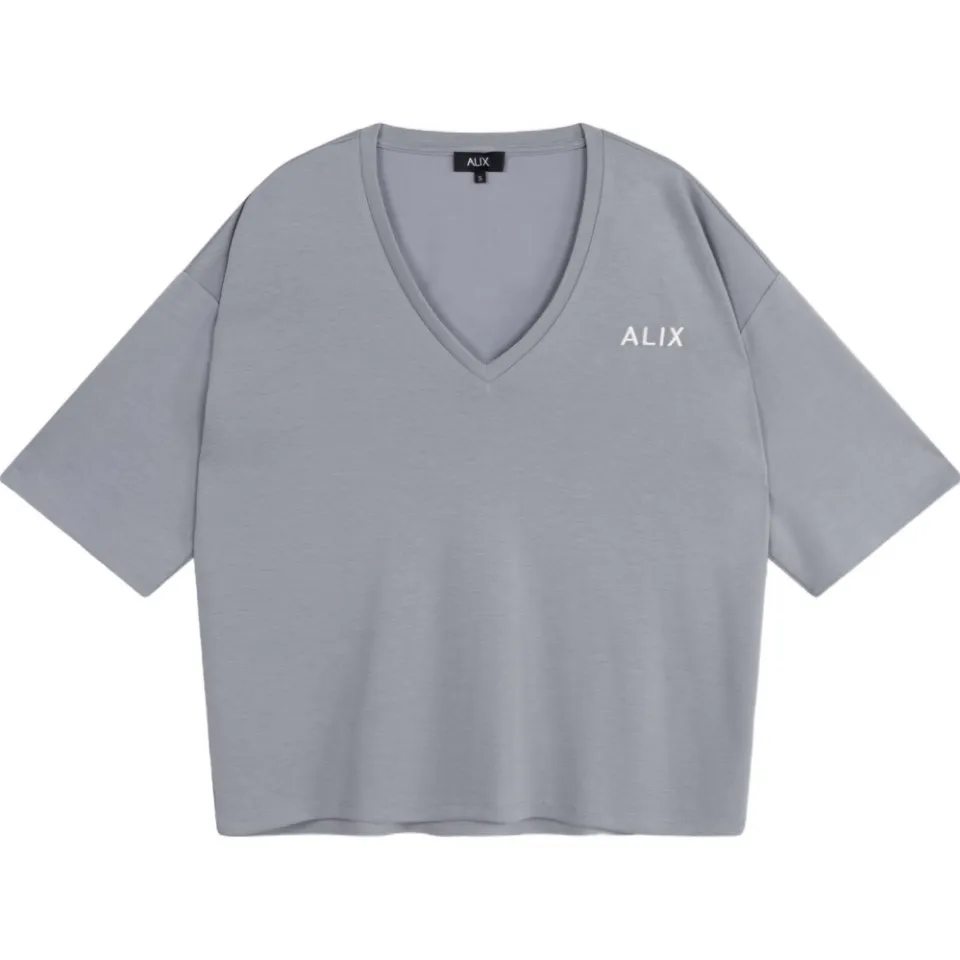 Alix The Label top lichtgrijs, foto 2