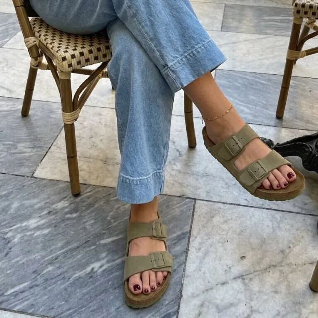 Birkenstock Arizona slipper khaki, foto 5