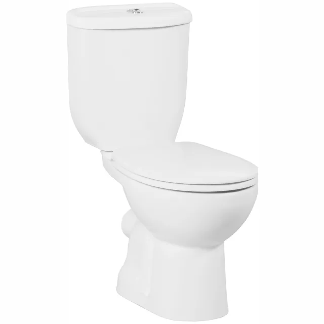 Boss & Wessing Toiletpot Staand BWS Sedef Achter Aansluiting Wit Exclusief Bril