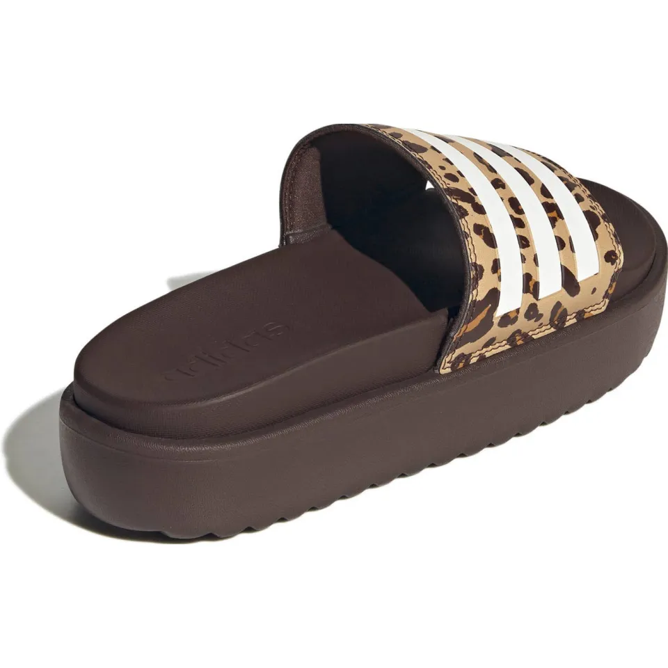 Adidas Sportswear Adilette Platform badslippers bruin/beige, foto 6