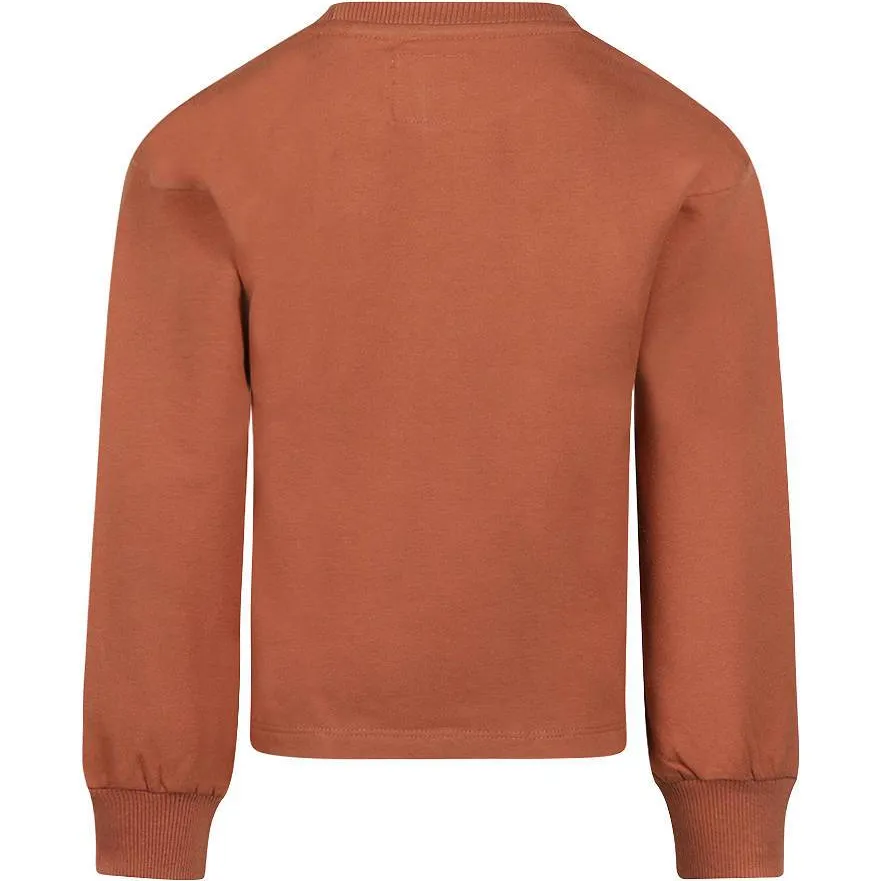 Koko Noko oversized gebloemde sweater - bruin, foto 3
