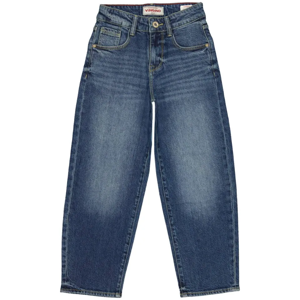 Vingino Keaton baggy jeans - mid blue wash, foto 2