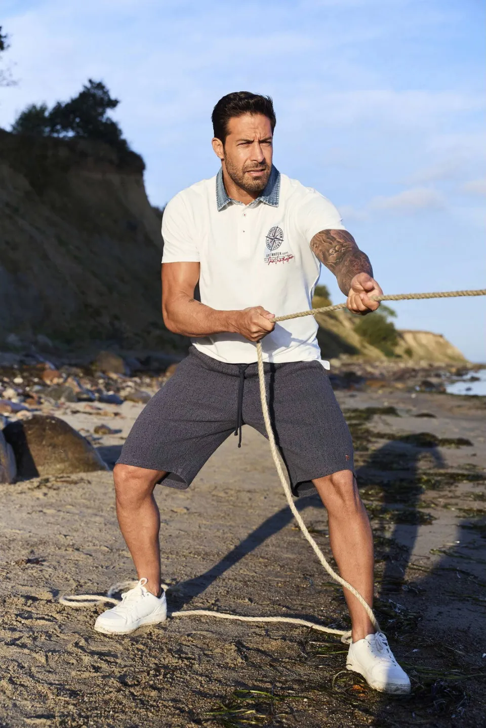Jan Vanderstorm +FIT Collectie polo TORGUND Plus wit, foto 3
