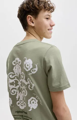 Jack & Jones JUNIOR T-shirt met backprint groen, foto 5
