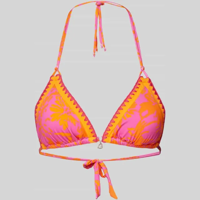 banana moon Bikinitop met labeldetail, model 'BLUCO' Felroze