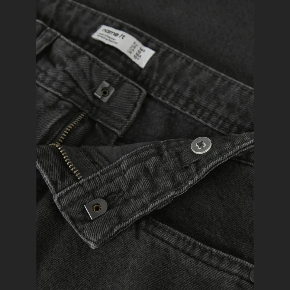 NAME IT KIDS straight leg jeans - zwart, foto 5