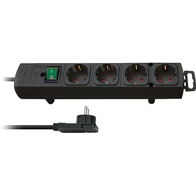 Brennenstuhl Comfort-Line Plus 4-voudige stekkerdoos zwart