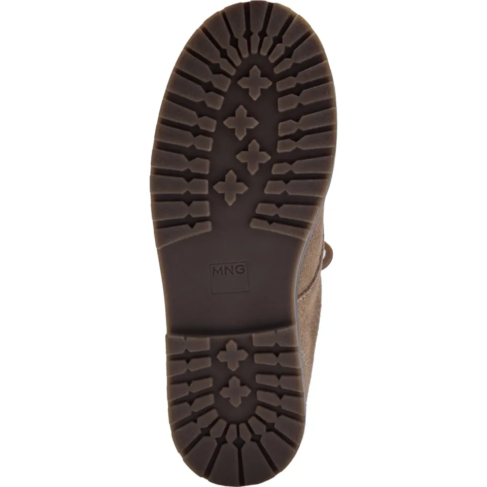 Mango Kids suède veterschoenen - taupe, foto 2