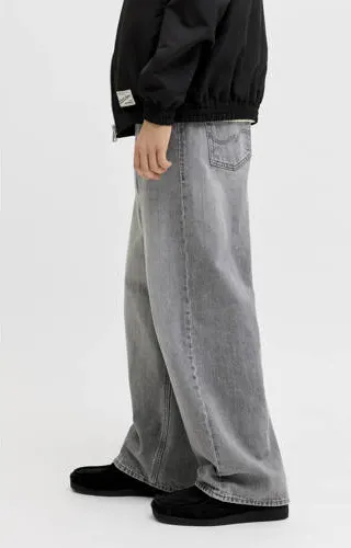 Jack & Jones JUNIOR wide leg jeans - black denim, foto 5