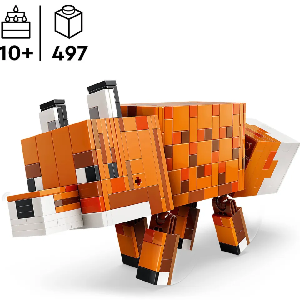 Lego Minecraft De Vos Kinderkamer Decoratie en Speelgoed 21588, foto 5