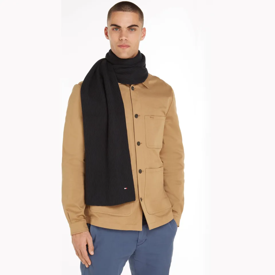 Tommy Hilfiger Flag sjaal zwart, foto 2