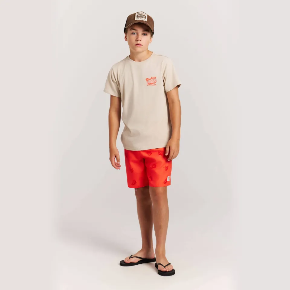 Protest T-shirt ecru Ecru/oranje