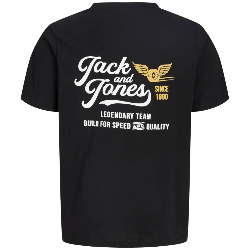 Jack & Jones junior t-shirt met backprint zwart, foto 3