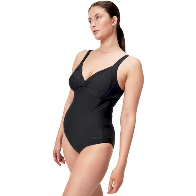 Speedo Eco Cross Knot Shaping badpak zwart