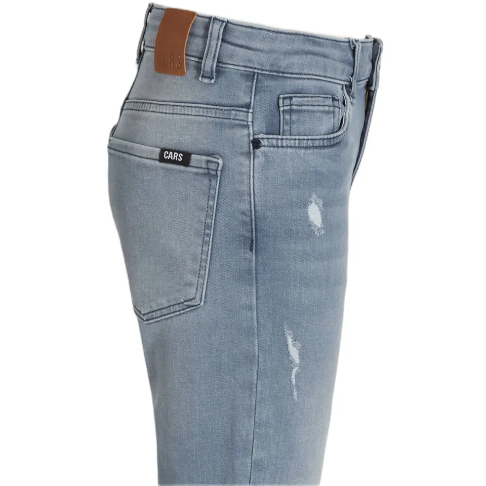 Cars ROCKY regular fit jeans met slijtage - lichtblauw, foto 5