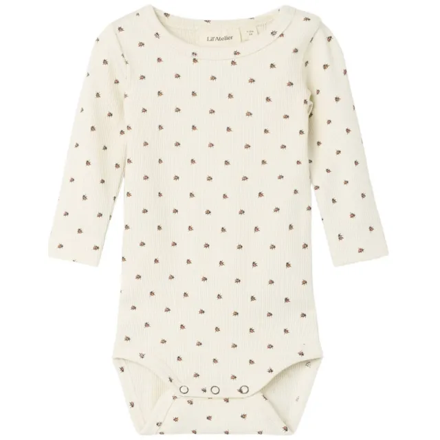 Lil' Atelier BABY romper NBNLAGO offwhite/rood, foto 2