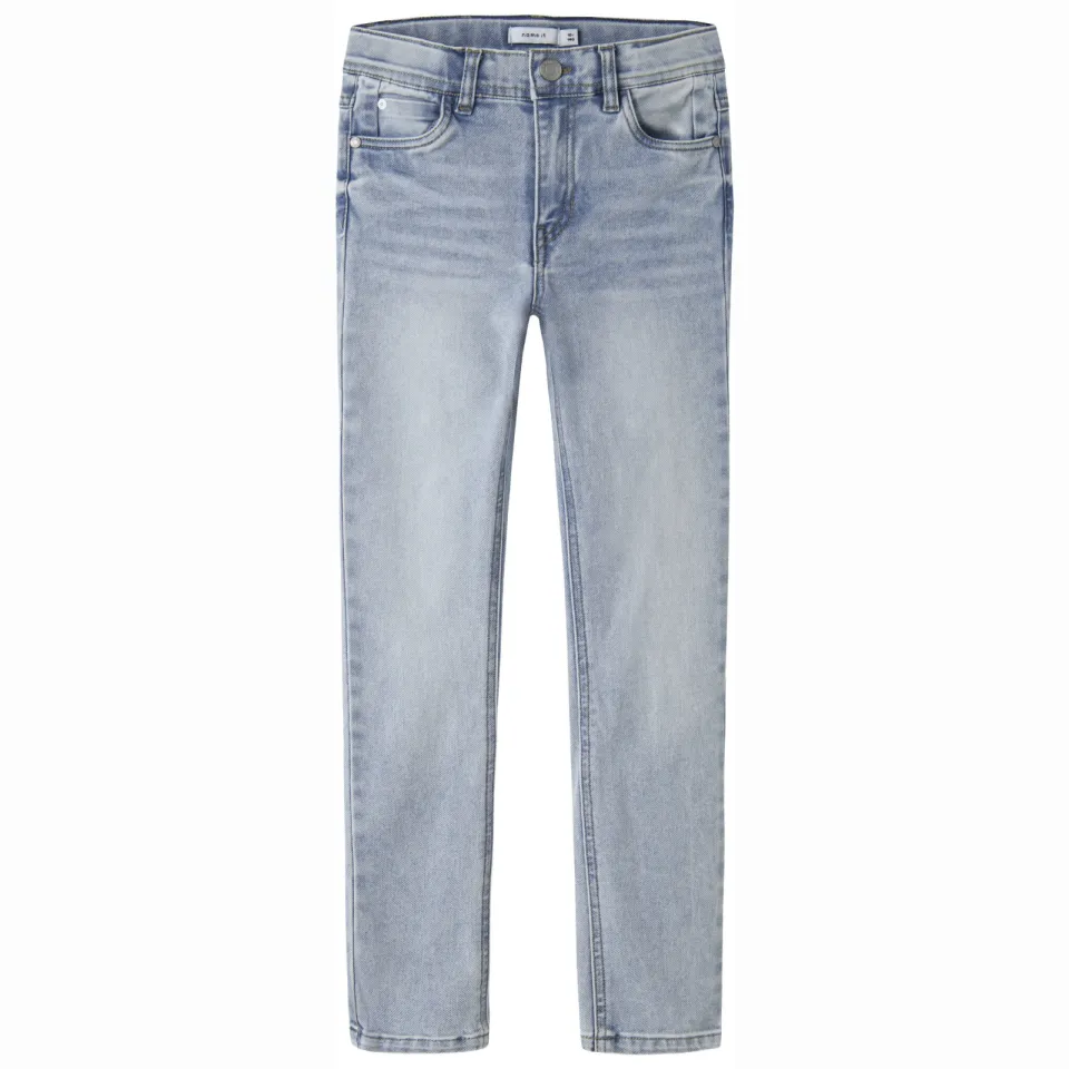NAME IT KIDS slim regular waist slim fit jeans light blue denim, foto 2