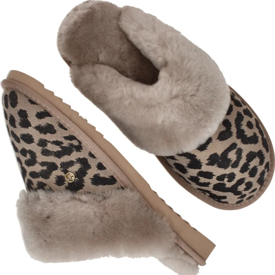 Warmbat Collie pantoffel taupe, foto 4
