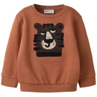 NAME IT MINI sweater met print - donkeroranje Printopdruk Donker oranje