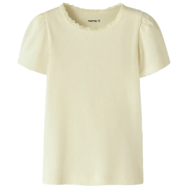 NAME IT MINI T-shirt lichtgeel