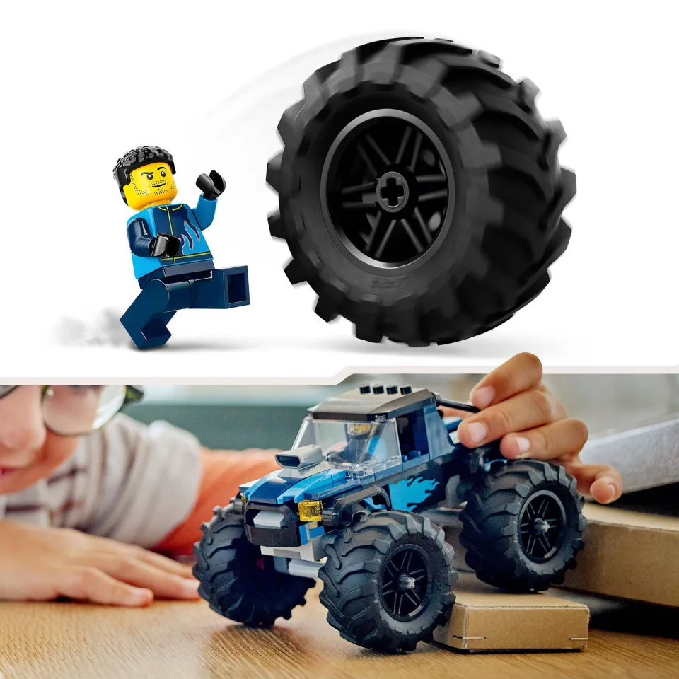 Lego City Blauwe monstertruck Speelgoed Speelgoed Offroad Auto voor Kinderen vanaf 5 Jaar 60402, foto 5