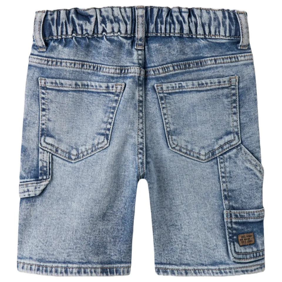 NAME IT MINI jeansshort lichtblauw light blue denim, foto 3